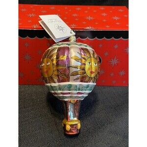 Christopher Radko FLIGHT OF FANCY HOT AIR BALLOON Ornament